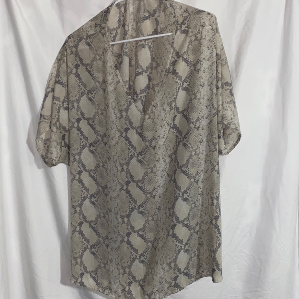 Snake print blouse